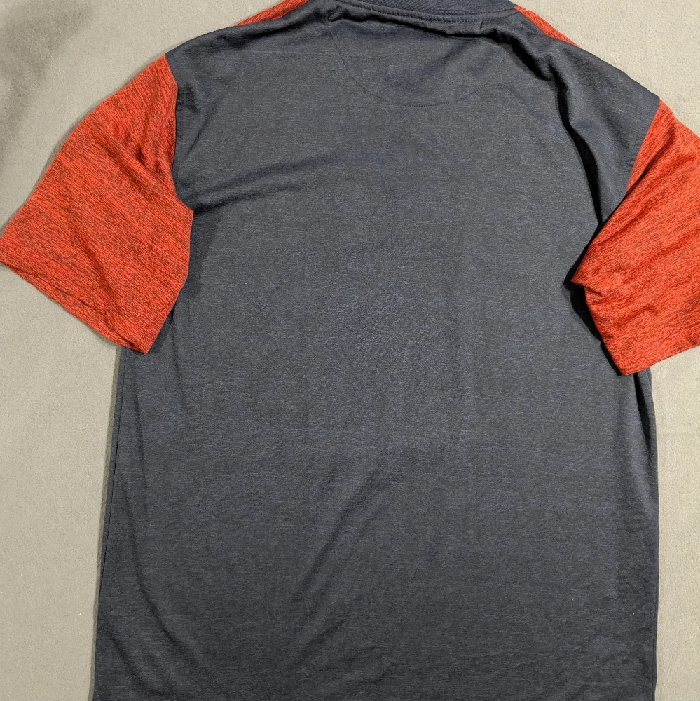 Mens Cleveland‎ Indians TshirtChief Wahoo embroidered blue red collectible Large